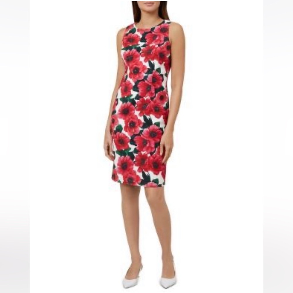 Hobbs London Moira Floral Sheath Dress Size US 8